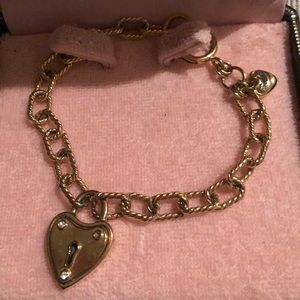 Vintage Juicy Courture Locks & Hearts Charm Bracelet
